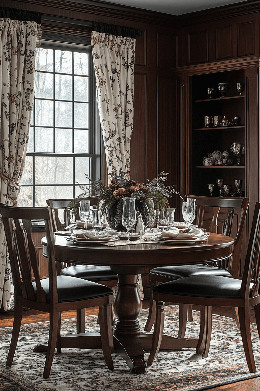 29 Moody Vintage Dining Room Ideas That Turn Mealtime Into a Mood moody vintage dining room