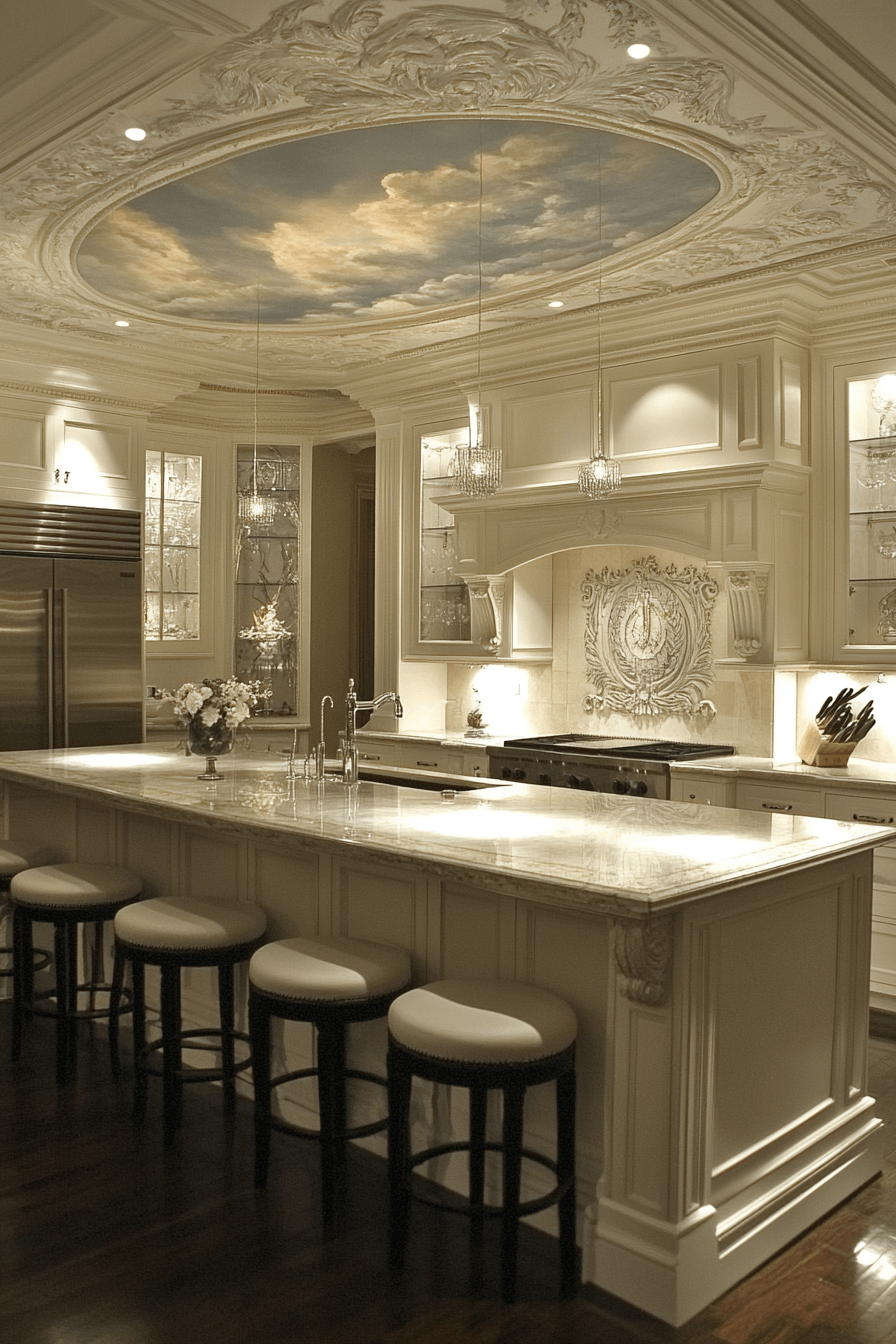 29 Neoclassical Kitchen Inspirations to Create a Truly Timeless Culinary Experience neoclassical kitchen