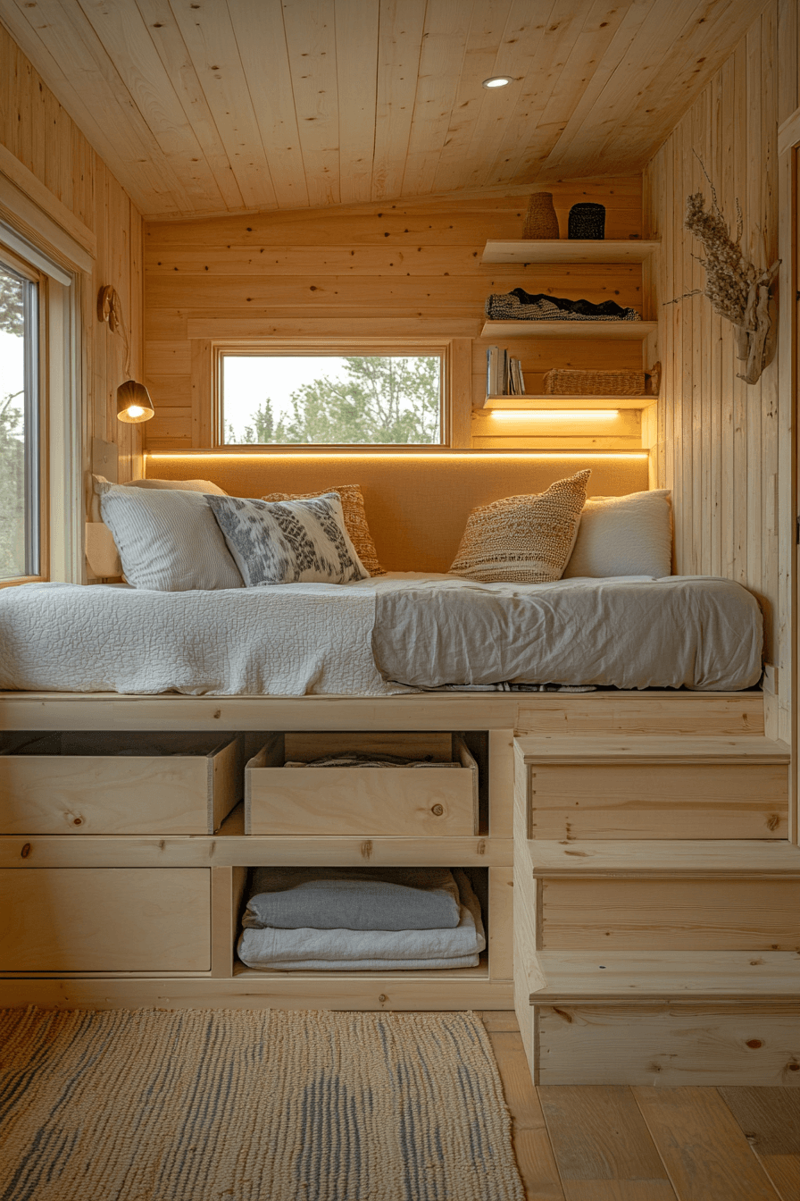 29 Tiny Cabins Interiors to Transform Your Small Space into a Sanctuary Tiny Cabins Interiors