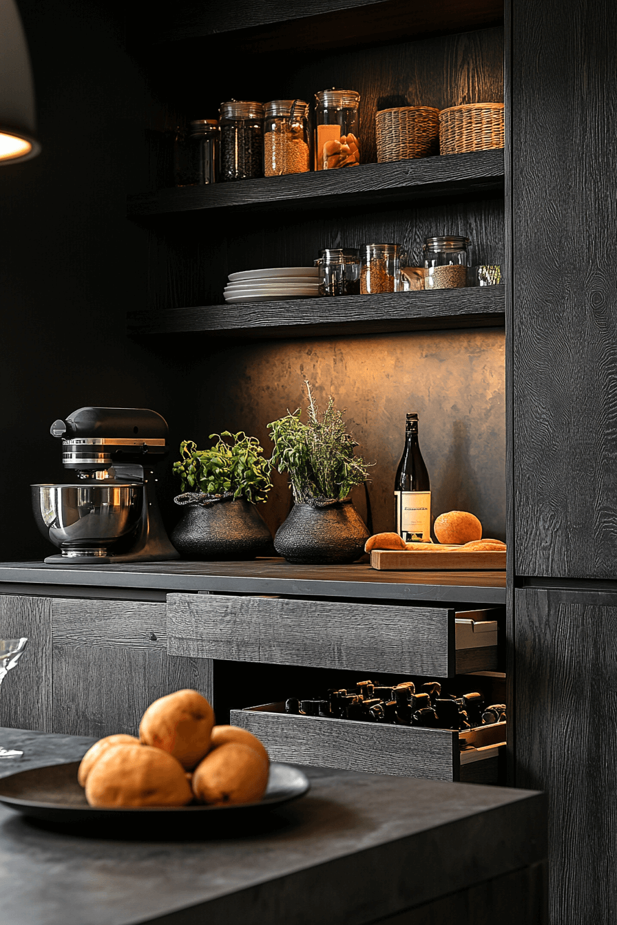29 Small Moody Kitchen Inspirations That Turn Darkness into Delight small moody kitchen