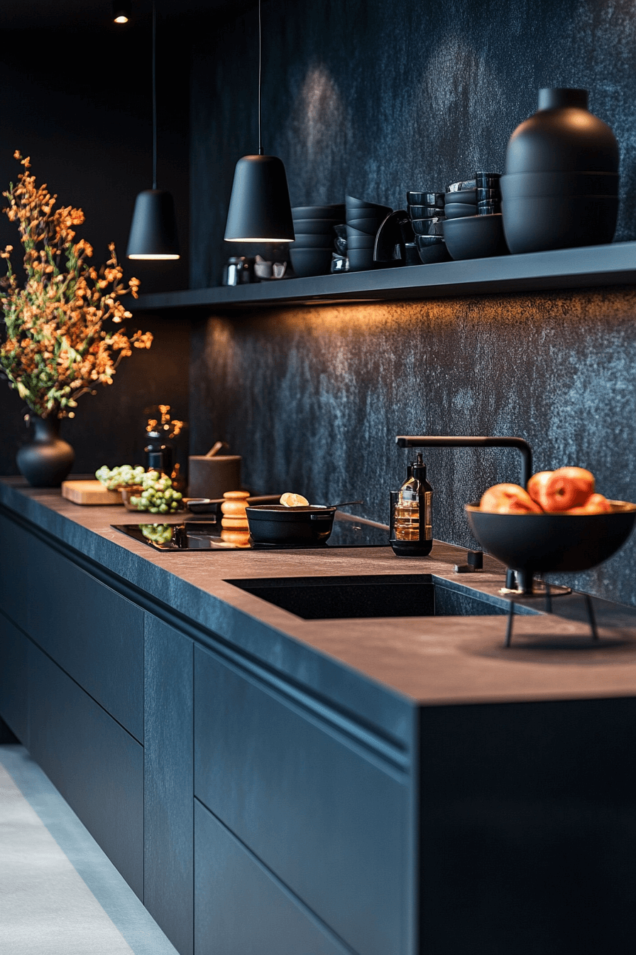 29 Small Moody Kitchen Inspirations That Turn Darkness into Delight small moody kitchen
