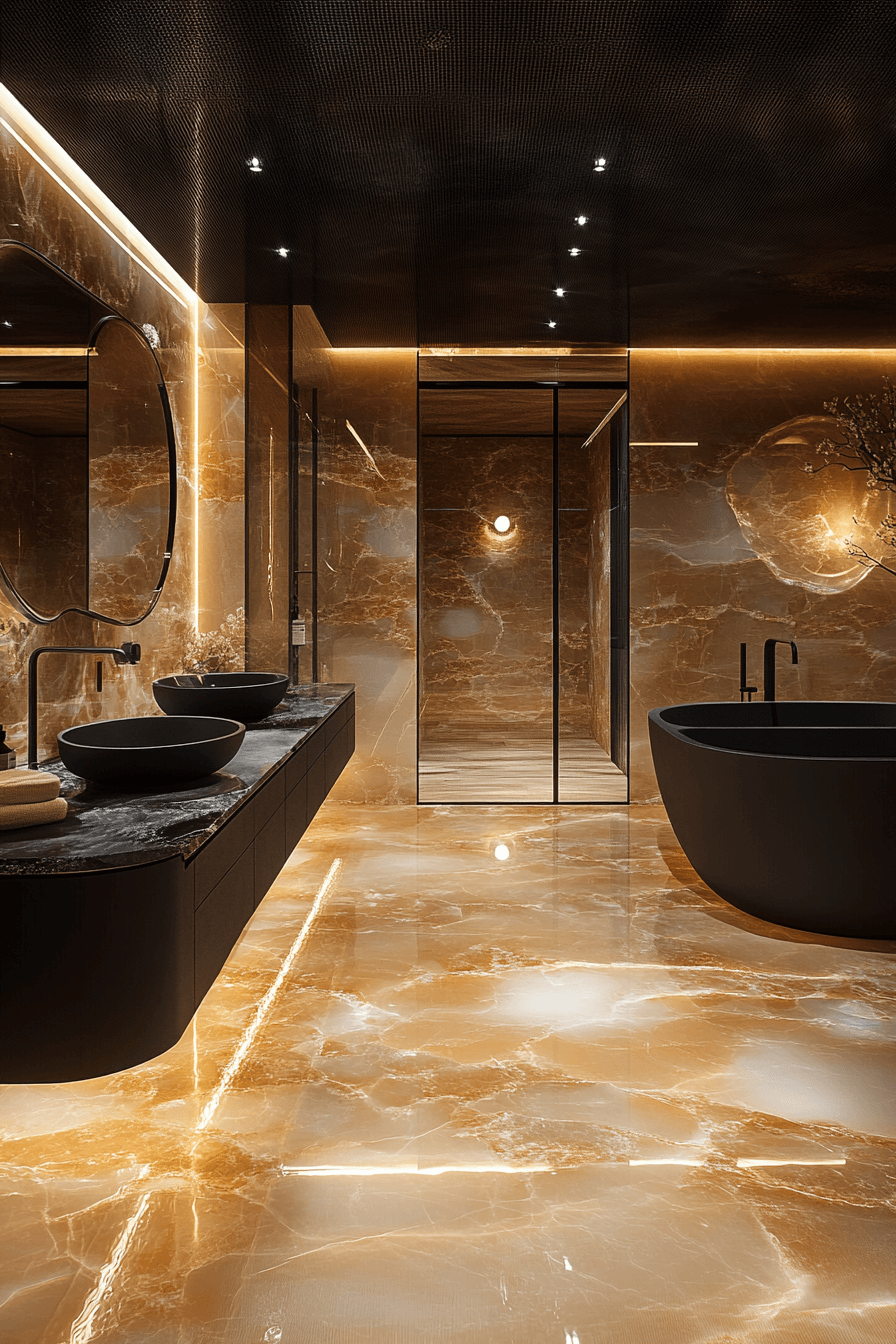 29 Moody Bathroom Designs That Will Elevate Your Home’s Aesthetic moody bathroom