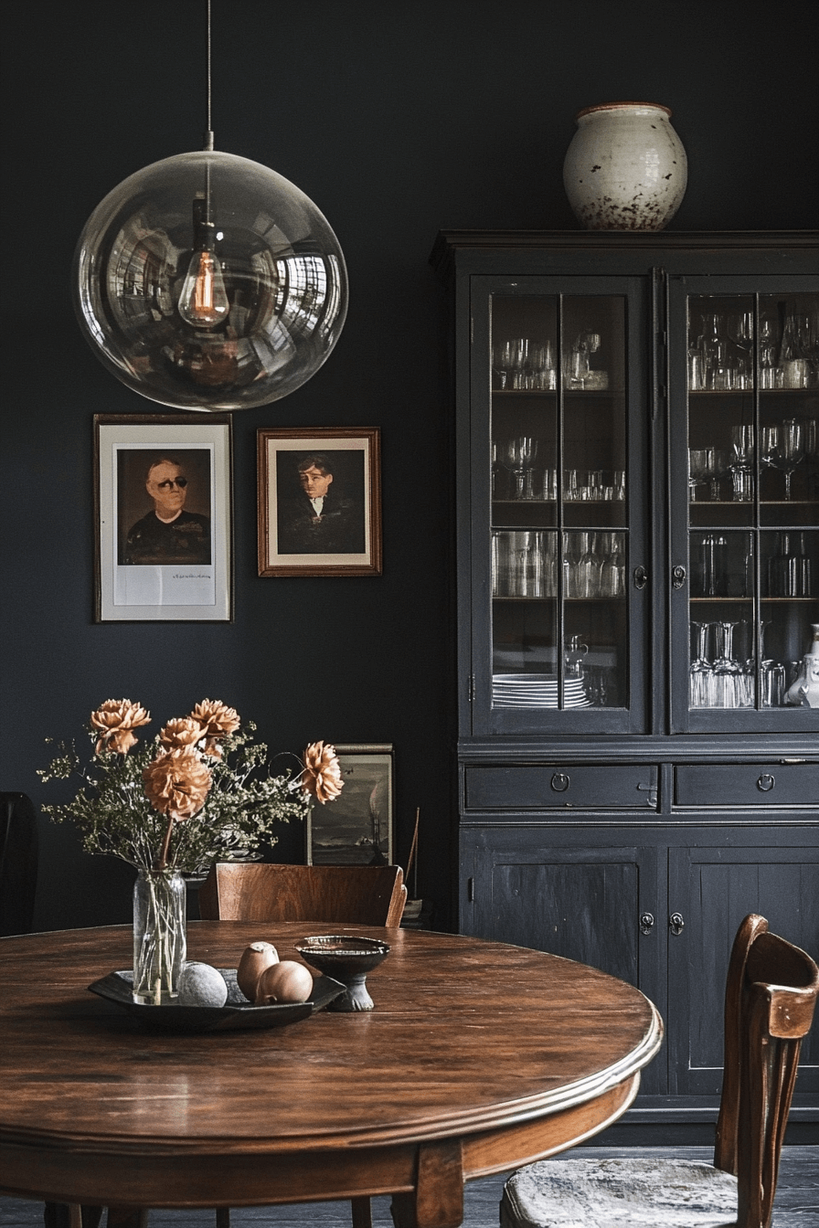 29 Moody Vintage Dining Room Ideas That Turn Mealtime Into a Mood moody vintage dining room