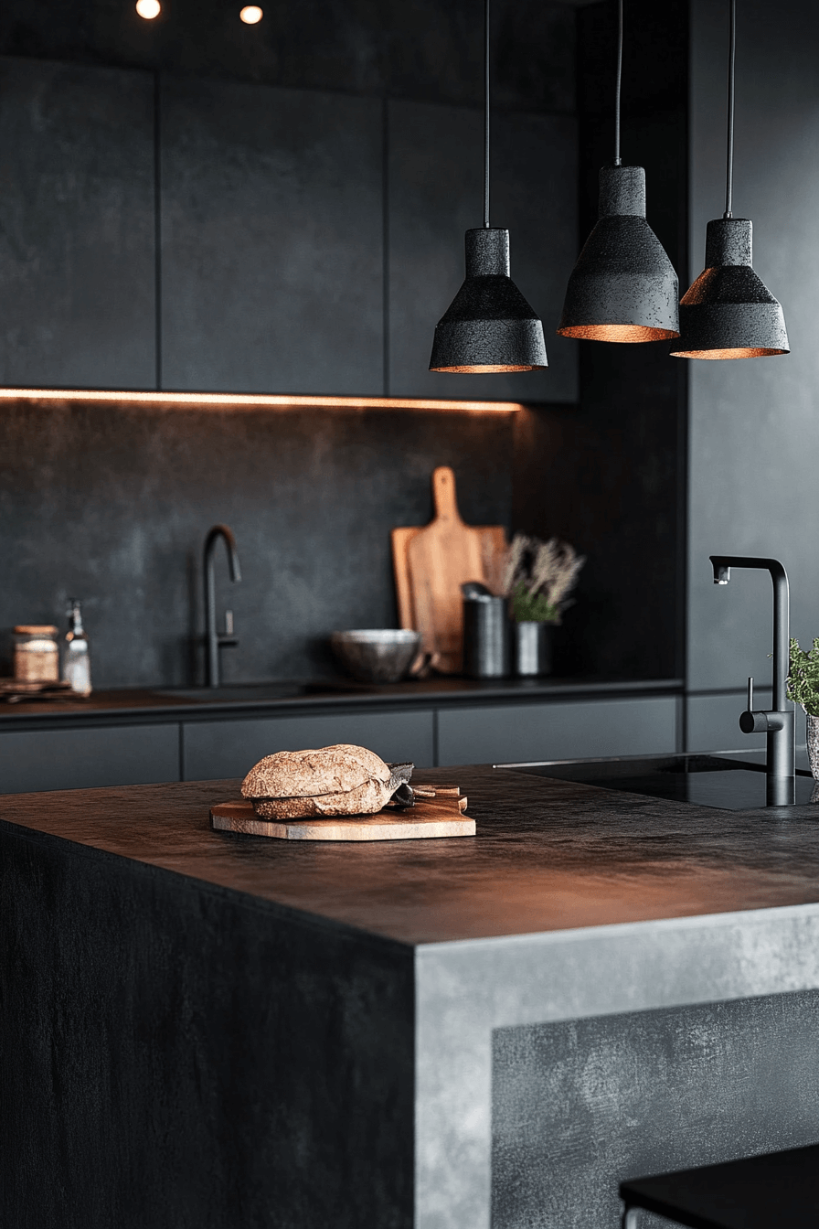 29 Moody Kitchen Cabinets That Turn Everyday Cooking Into a Mood moody kitchen cabinets