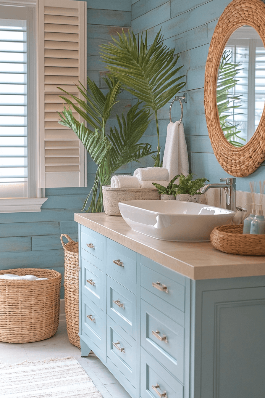 29 Tropical Bathroom Ideas That Turn Everyday Moments Into Escapes tropical bathroom