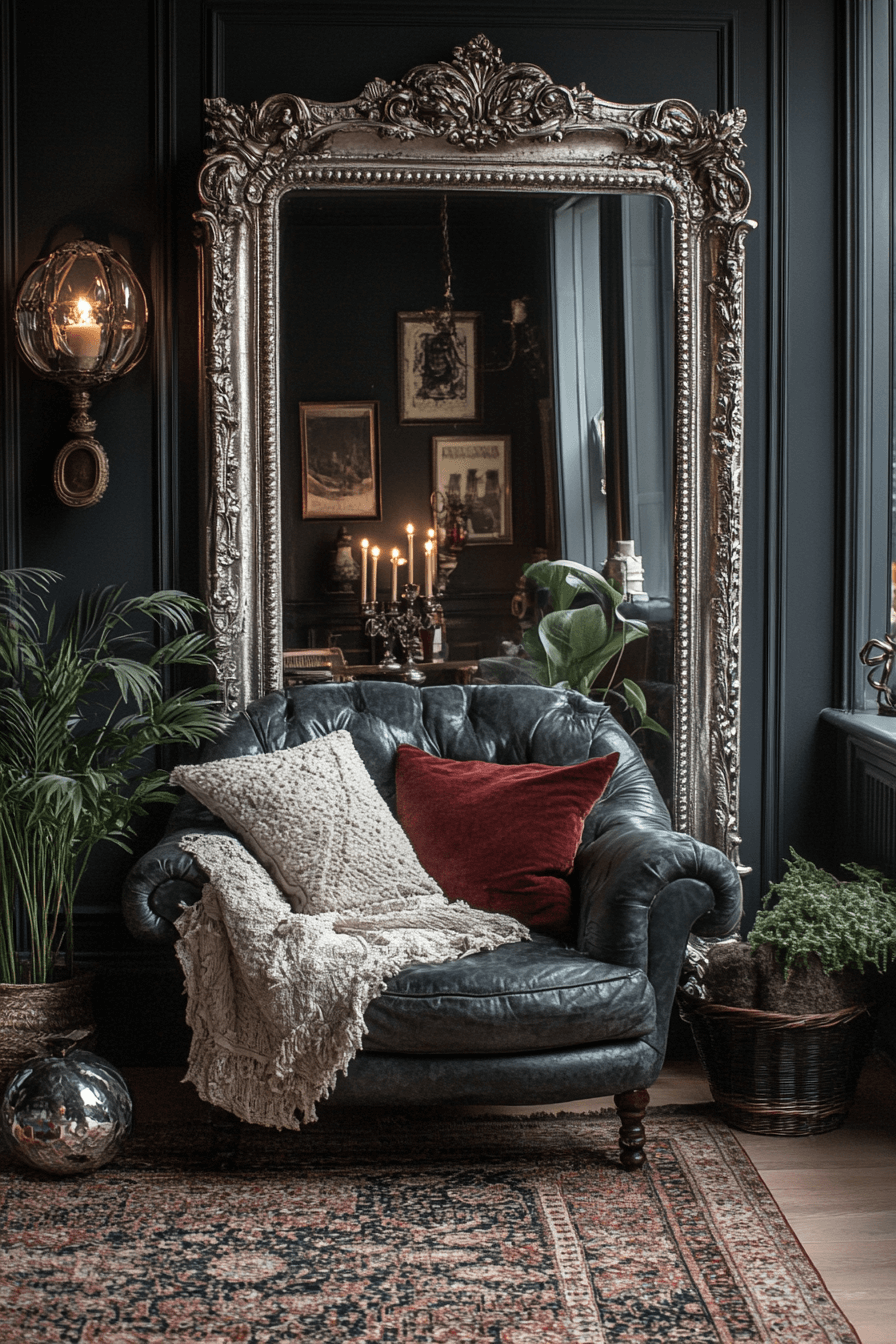 29 Moody Vintage Living Room Ideas That Bring Classic Elegance to Life moody vintage living room