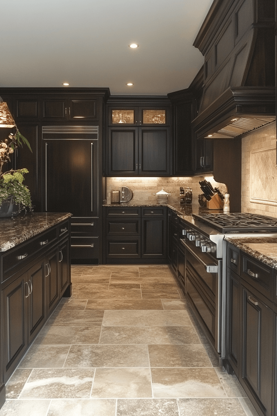 29 Dark Kitchen Aesthetic Inspirations to Create a Bold Cooking Space dark kitchen aesthetic