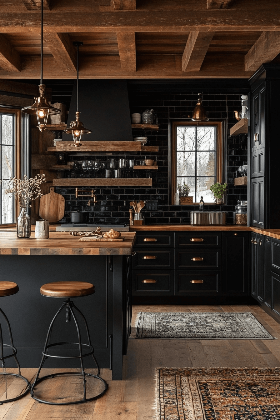 29 Moody Cottage Kitchen Inspirations to Embrace Simplicity and Depth moody cottage kitchen