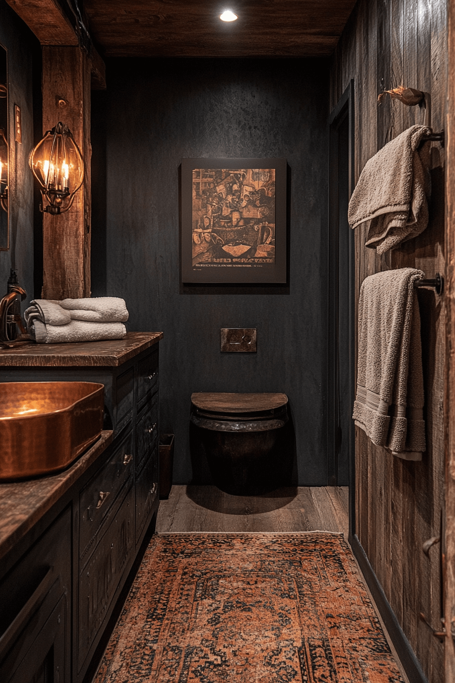 29 Moody Bathroom Designs That Will Elevate Your Home’s Aesthetic moody bathroom
