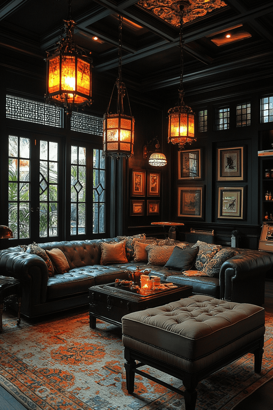 29 Moody Vintage Living Room Ideas That Bring Classic Elegance to Life moody vintage living room