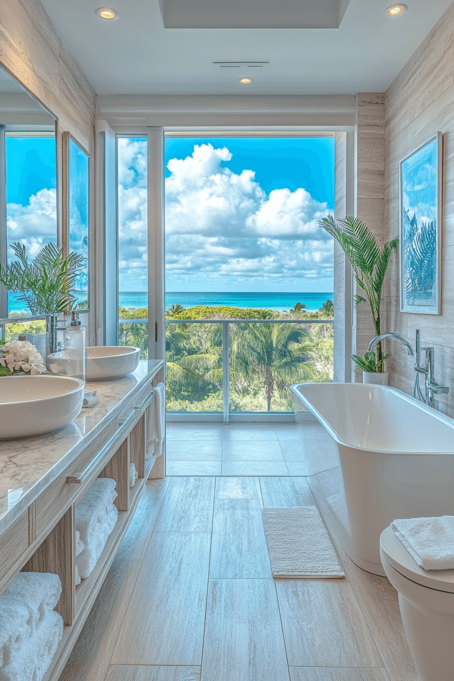 29 Tropical Bathroom Ideas That Turn Everyday Moments Into Escapes tropical bathroom