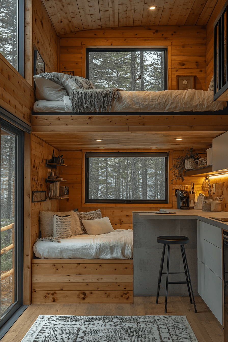 29 Tiny Cabins Interiors to Transform Your Small Space into a Sanctuary Tiny Cabins Interiors