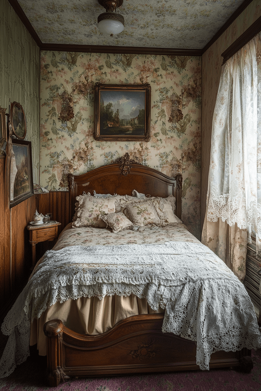 29 Moody Vintage Bedroom Designs That Blend Nostalgia with Style moody vintage bedroom