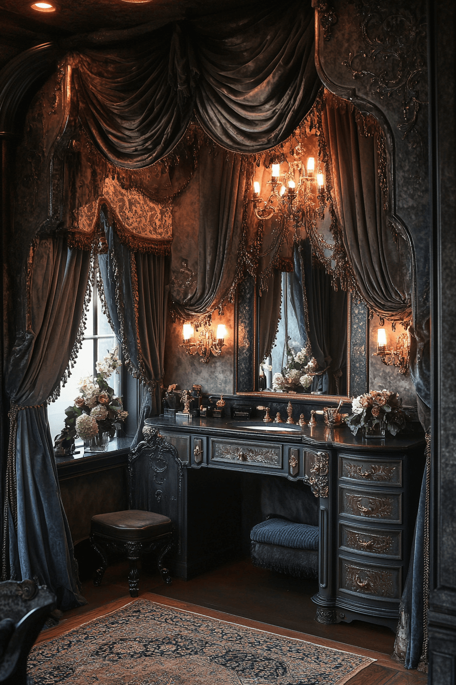 29 Moody Vintage Bathroom Ideas That Bring Classic Beauty to Your Home moody vintage bathroom