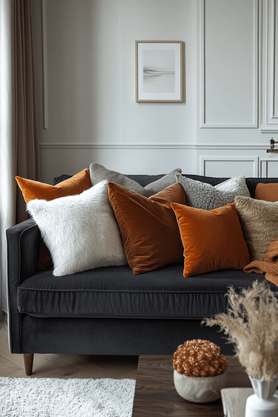 29 Charcoal Sofa Living Room Inspirations for a Bold and Sophisticated Look Charcoal sofa living room