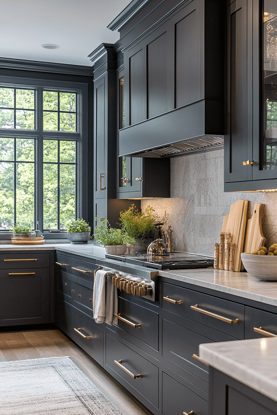 29 Dark Kitchen Aesthetic Inspirations to Create a Bold Cooking Space dark kitchen aesthetic
