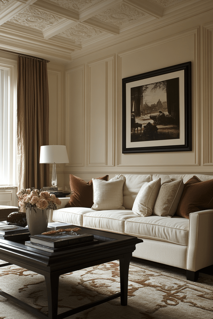 29 Moody Neutral Living Room Designs to Bring Comfort and Style Together moody neutral living room