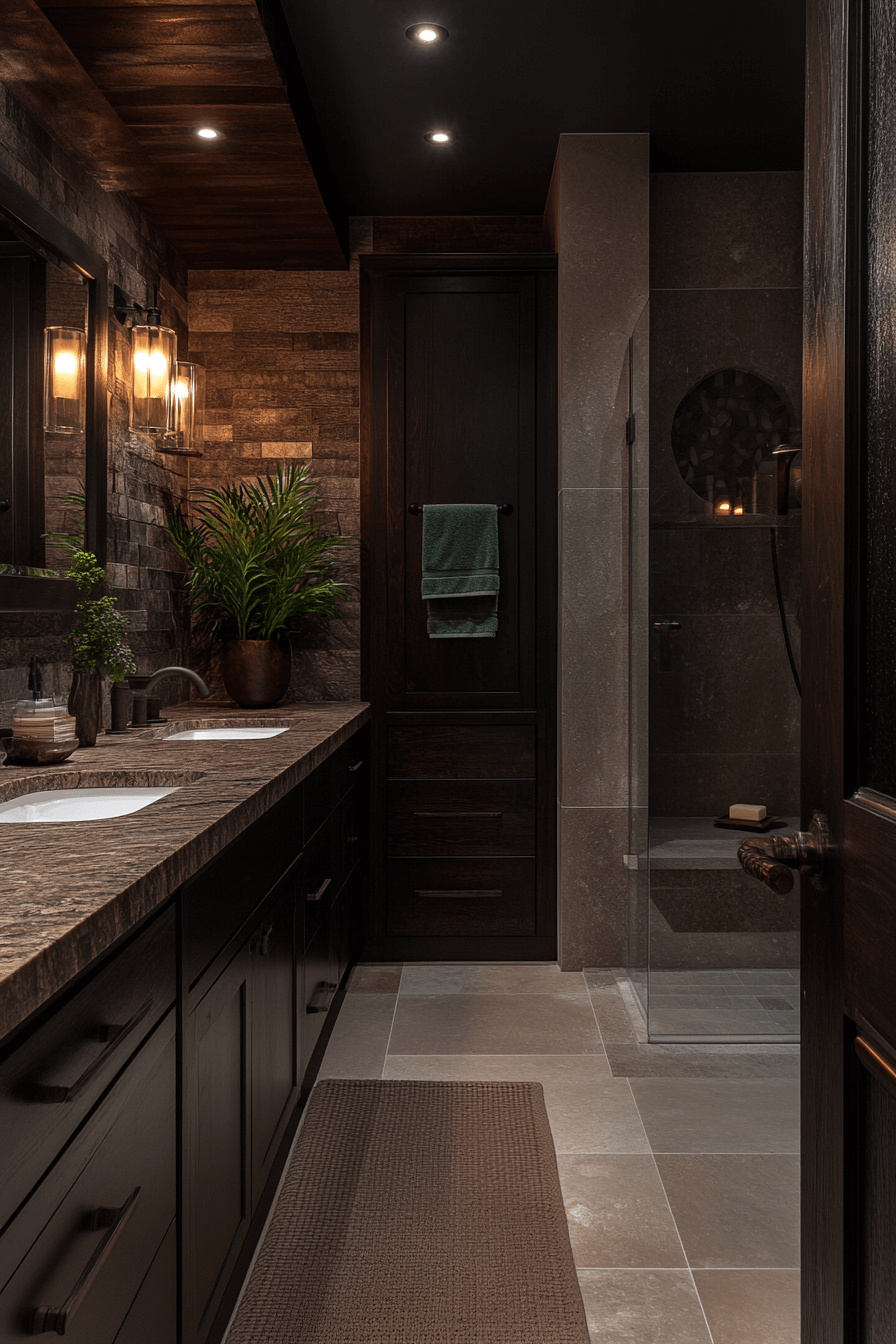 29 Moody Bathroom Designs That Will Elevate Your Home’s Aesthetic moody bathroom