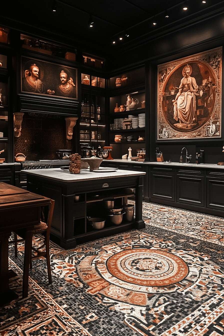 29 Dark Academia Kitchen Inspirations for a Thoughtfully Styled Space dark academia kitchen
