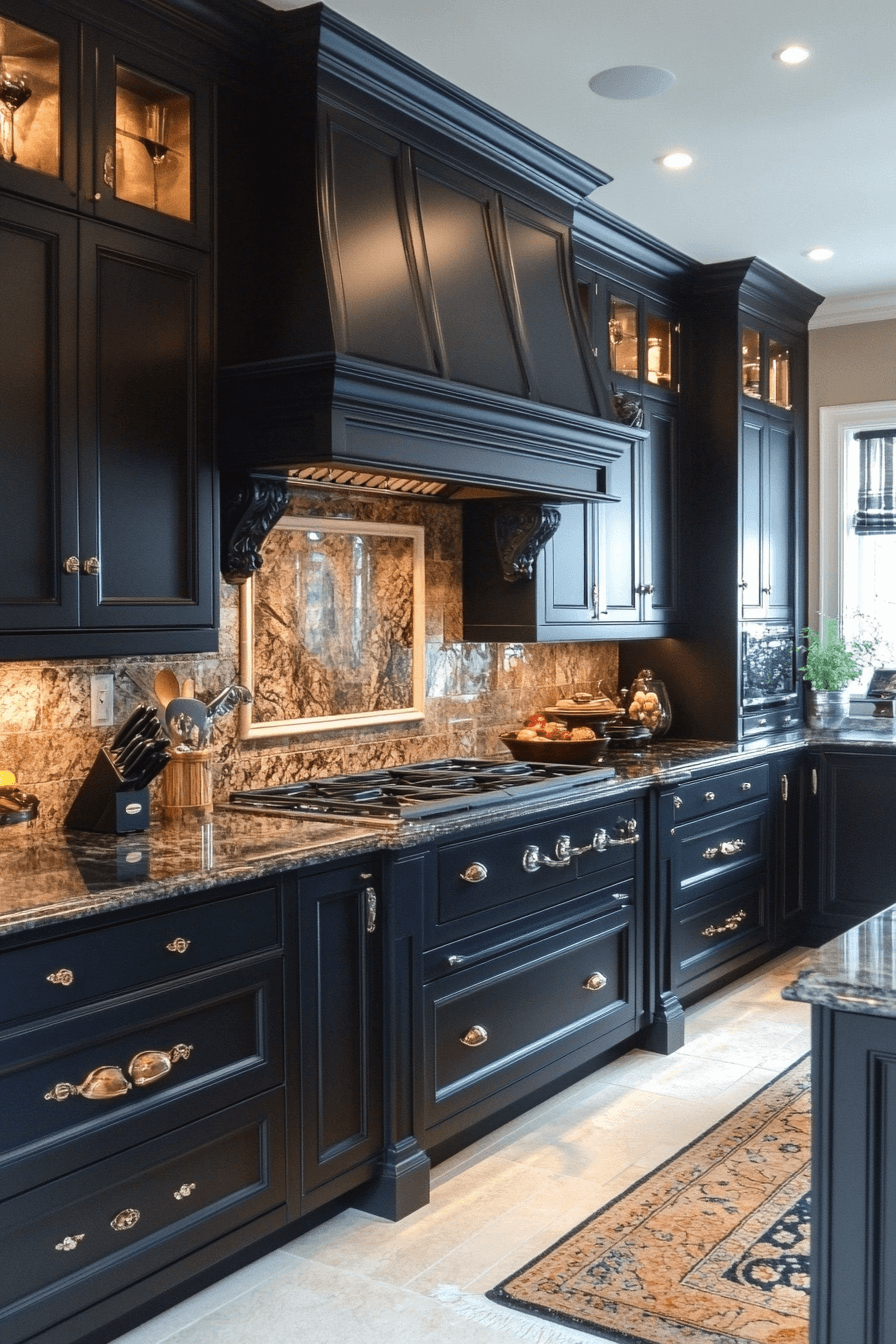 29 Moody Kitchen Cabinets That Turn Everyday Cooking Into a Mood moody kitchen cabinets