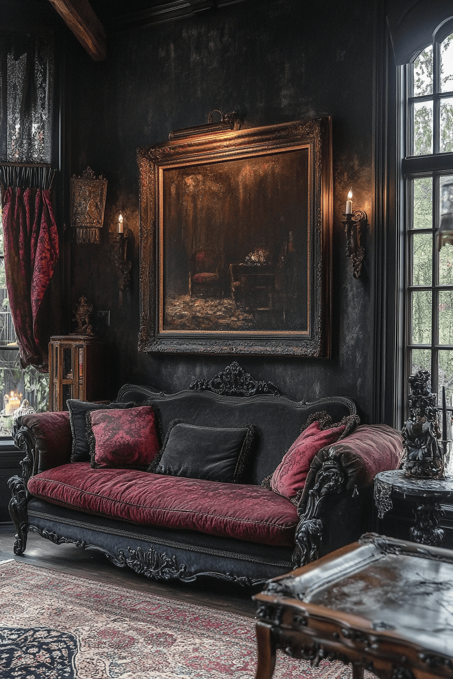 29 Moody Vintage Living Room Ideas That Bring Classic Elegance to Life moody vintage living room