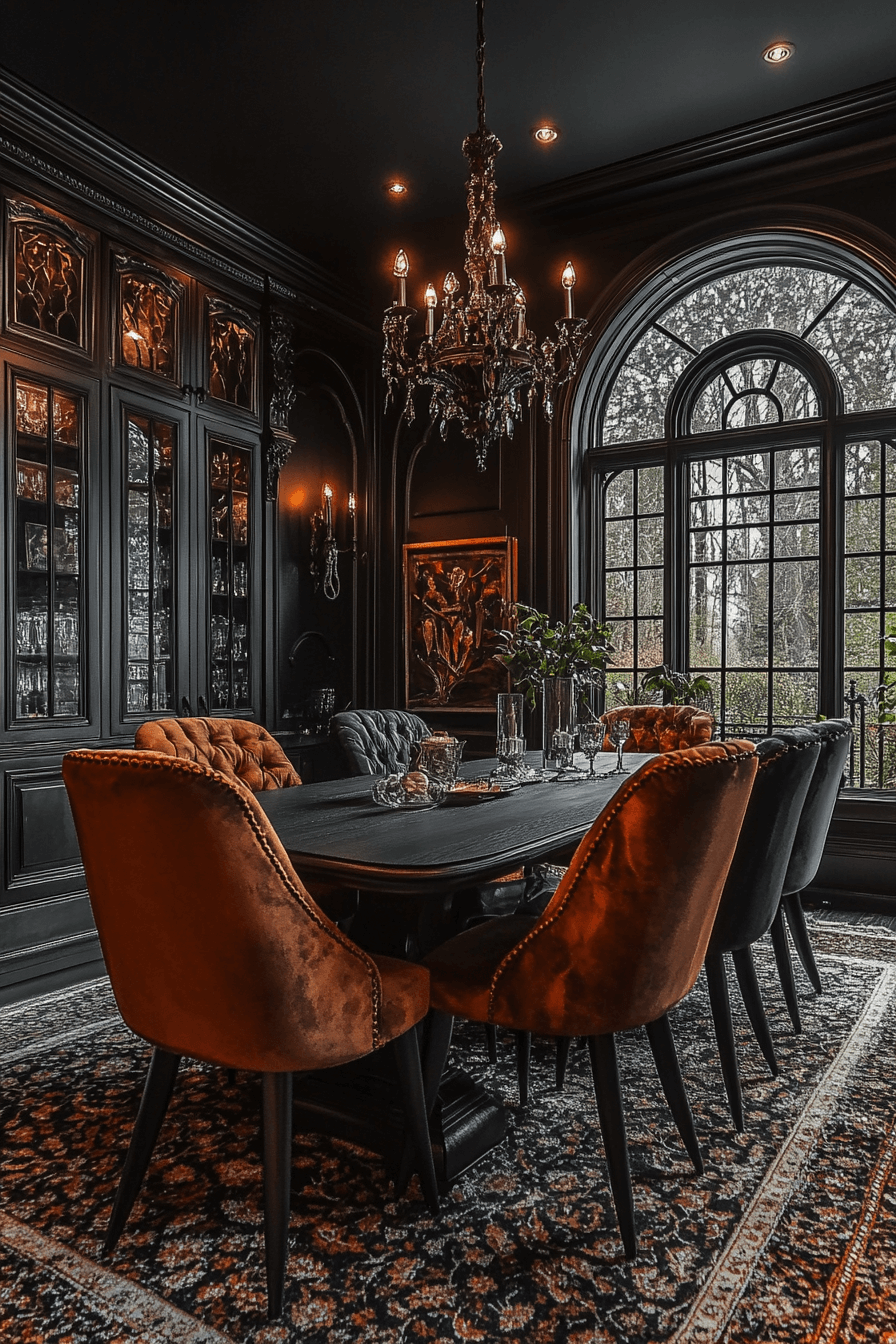 29 Moody Vintage Dining Room Ideas That Turn Mealtime Into a Mood moody vintage dining room