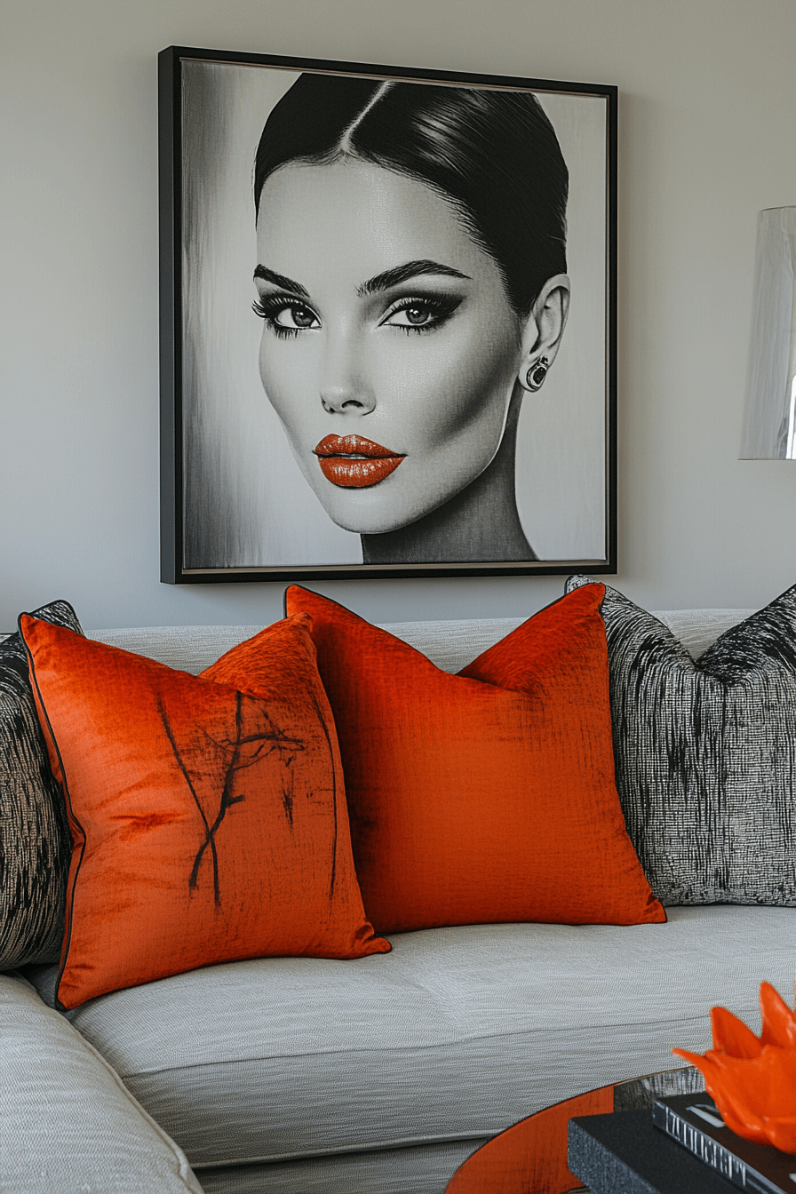 29 Grey and Orange Living Room Designs That Celebrate Contrast and Style Grey and orange living room