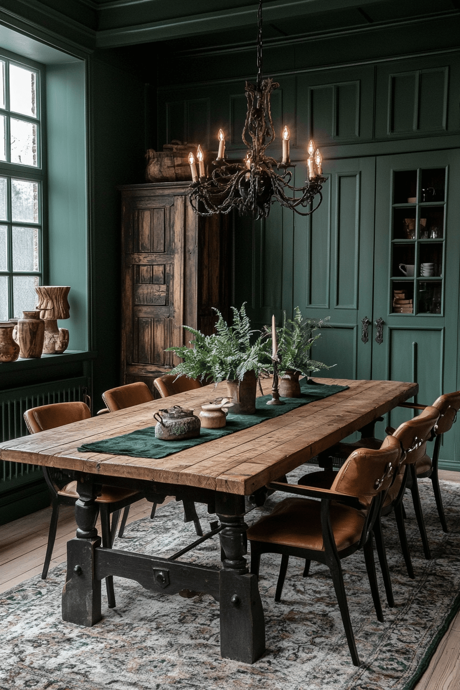 29 Moody Dining Room Ideas to Create a Warm and Stylish Gathering Spot moody dining room