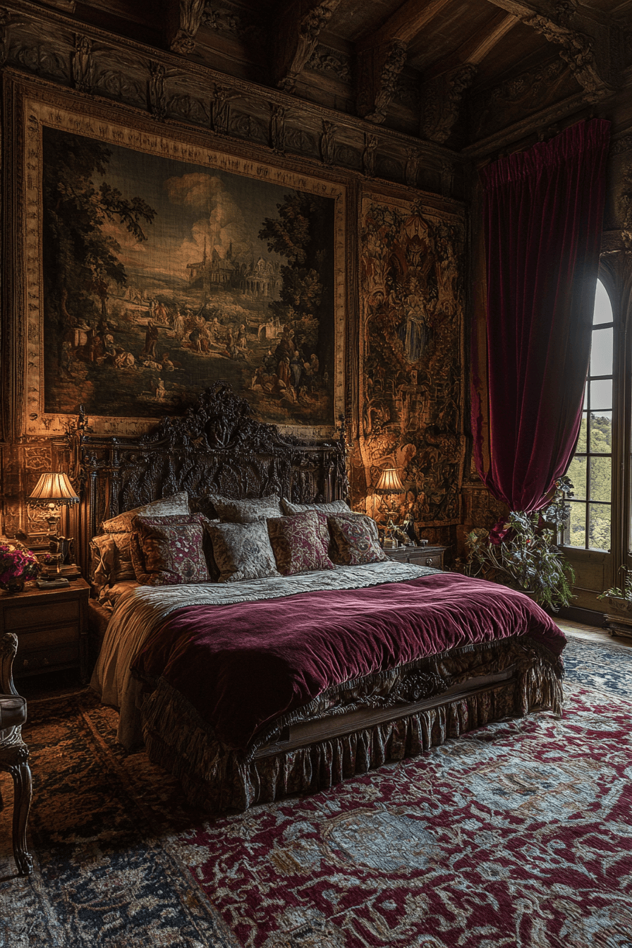 29 Boho Gothic Bedroom Ideas to Mix Vintage Charm with Bold Statement Pieces boho gothic bedroom