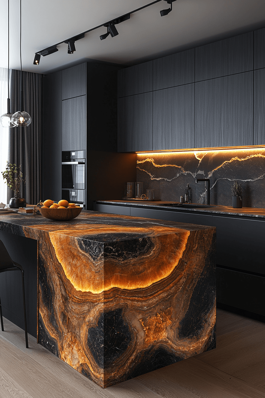 29 Dark Kitchen Aesthetic Inspirations to Create a Bold Cooking Space dark kitchen aesthetic
