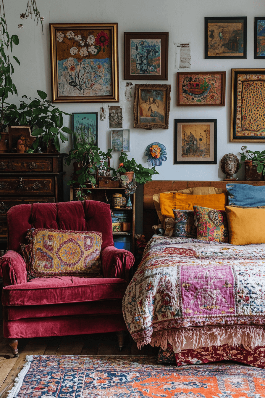 29 Boho Vintage Bedroom Inspirations That Bring Together Style and Comfort boho vintage bedroom