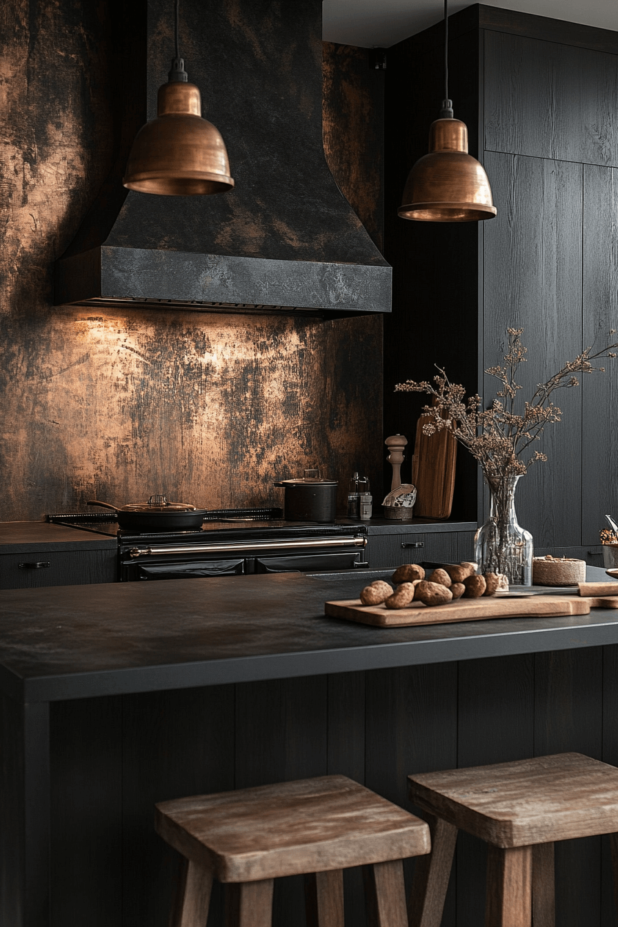 29 Dark and Moody Kitchen Inspirations That Bring Out the Best in Style dark and moody kitchen