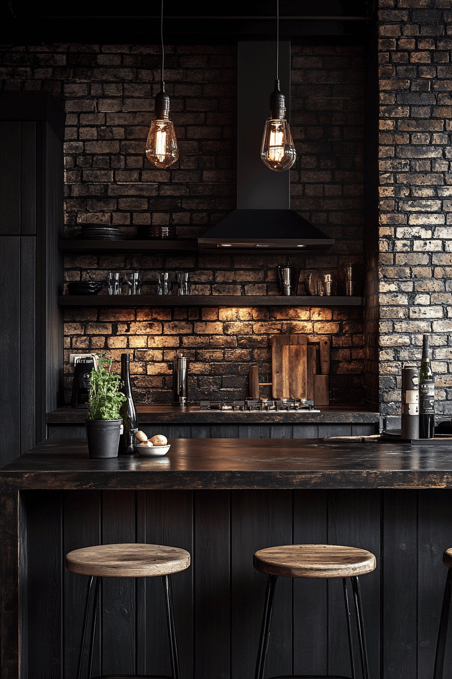 29 Moody Cottage Kitchen Inspirations to Embrace Simplicity and Depth moody cottage kitchen