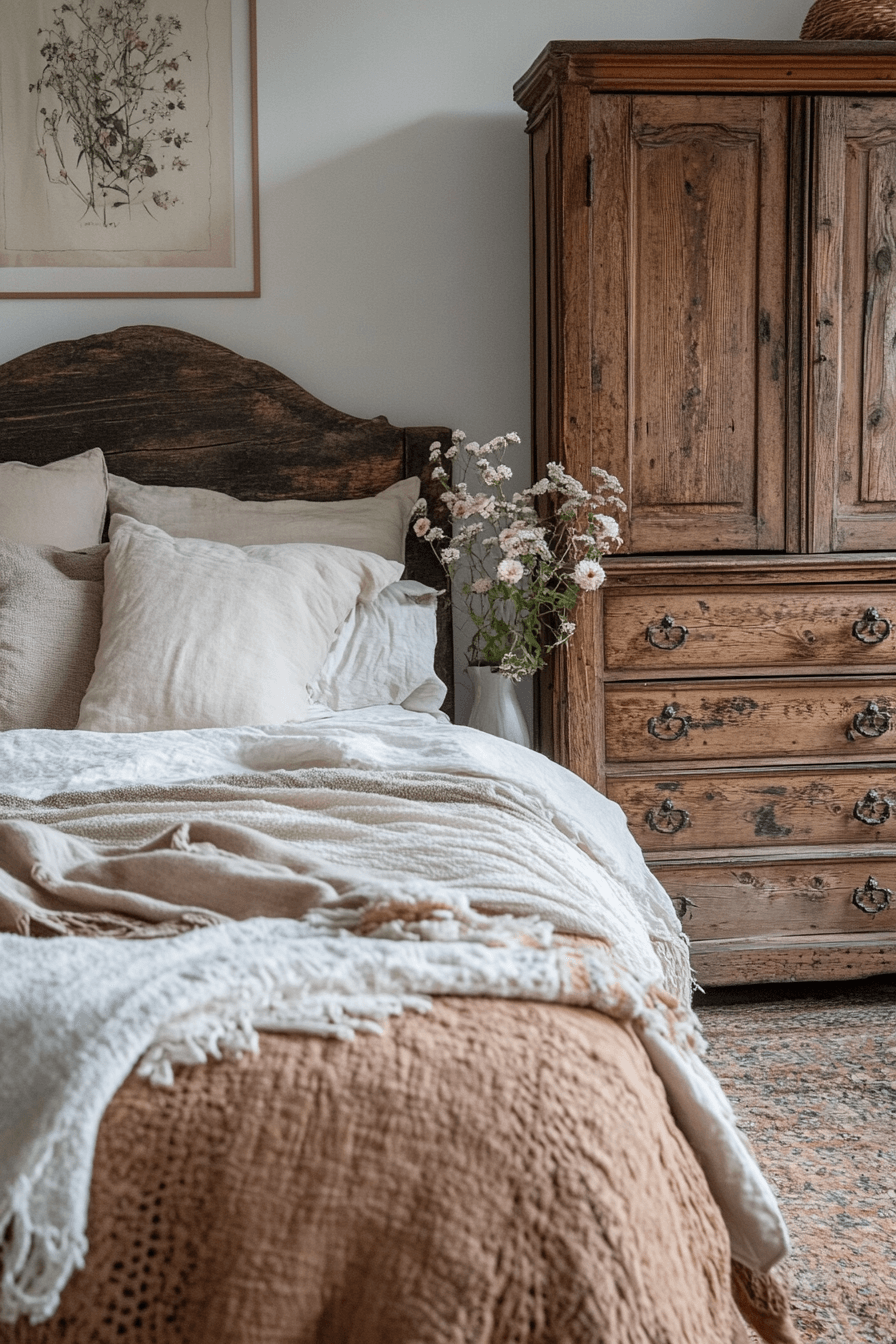 29 Boho Vintage Bedroom Inspirations That Bring Together Style and Comfort boho vintage bedroom