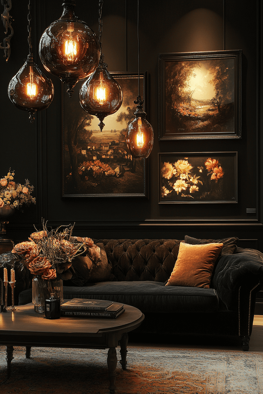 29 Moody Vintage Living Room Ideas That Bring Classic Elegance to Life moody vintage living room