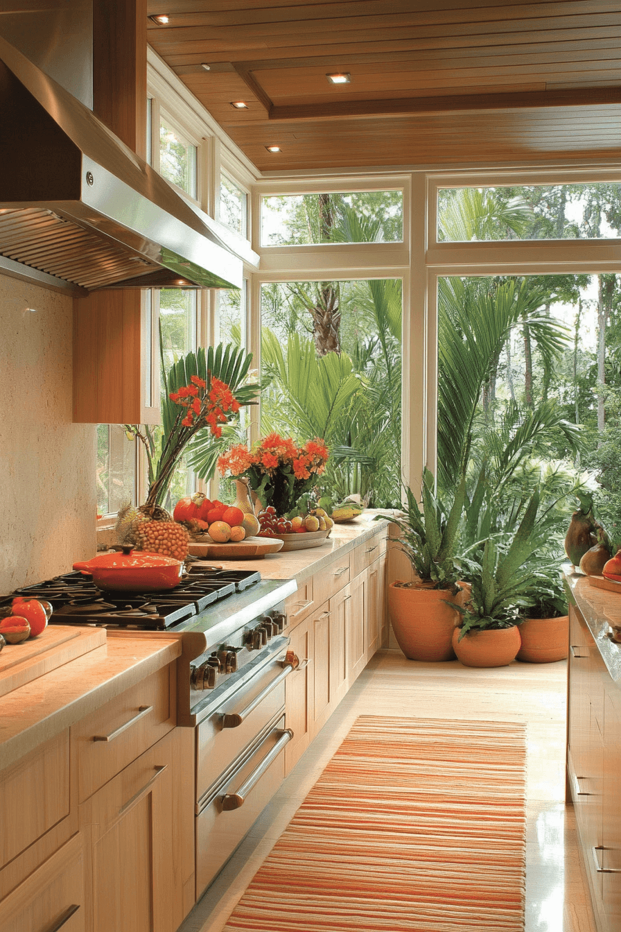 29 Tropical Kitchen Design Inspirations for a Fresh and Breezy Feel tropical kitchen design