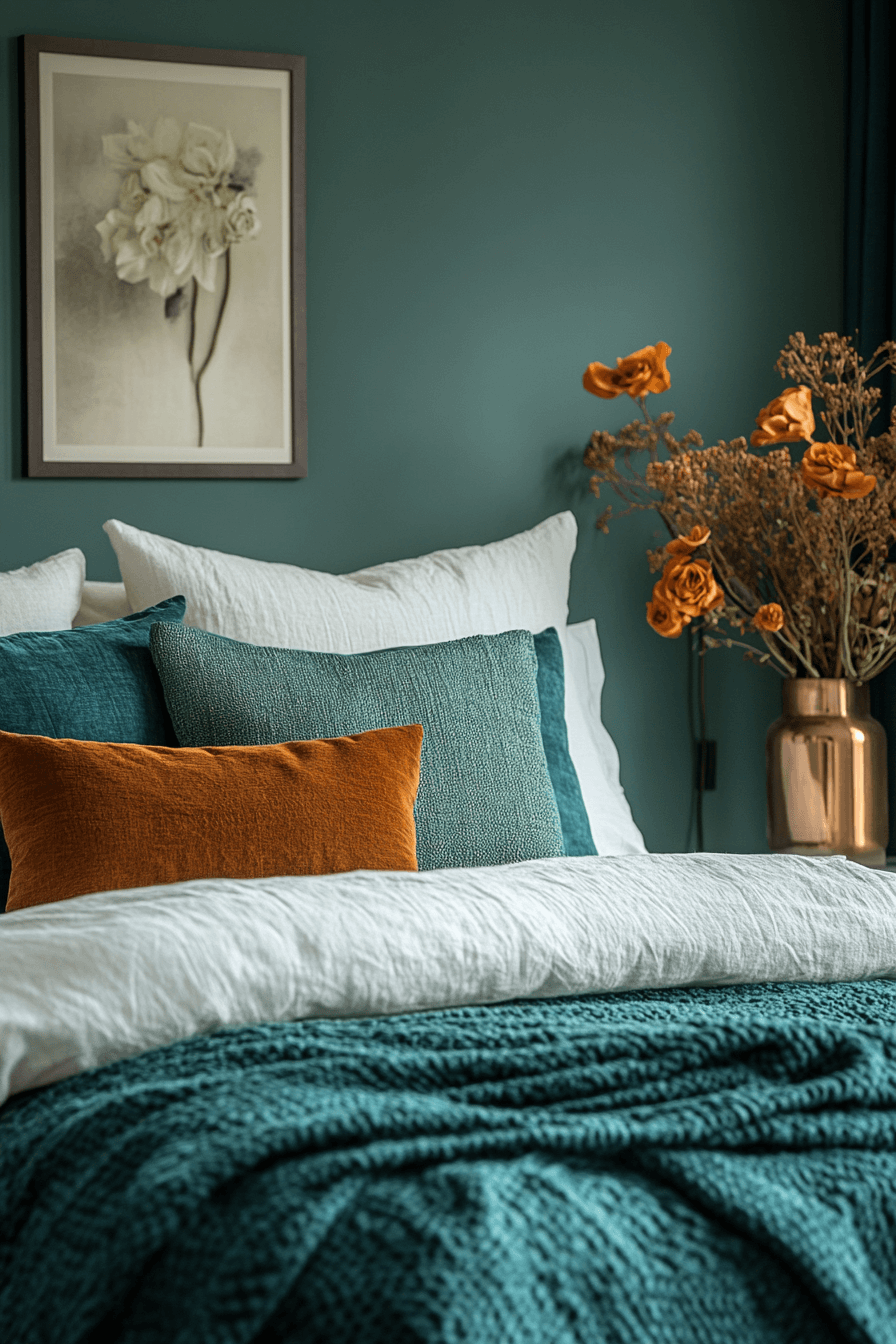 29 Moody Green Bedroom Inspirations for a Perfect Balance of Tranquility and Drama moody green bedroom