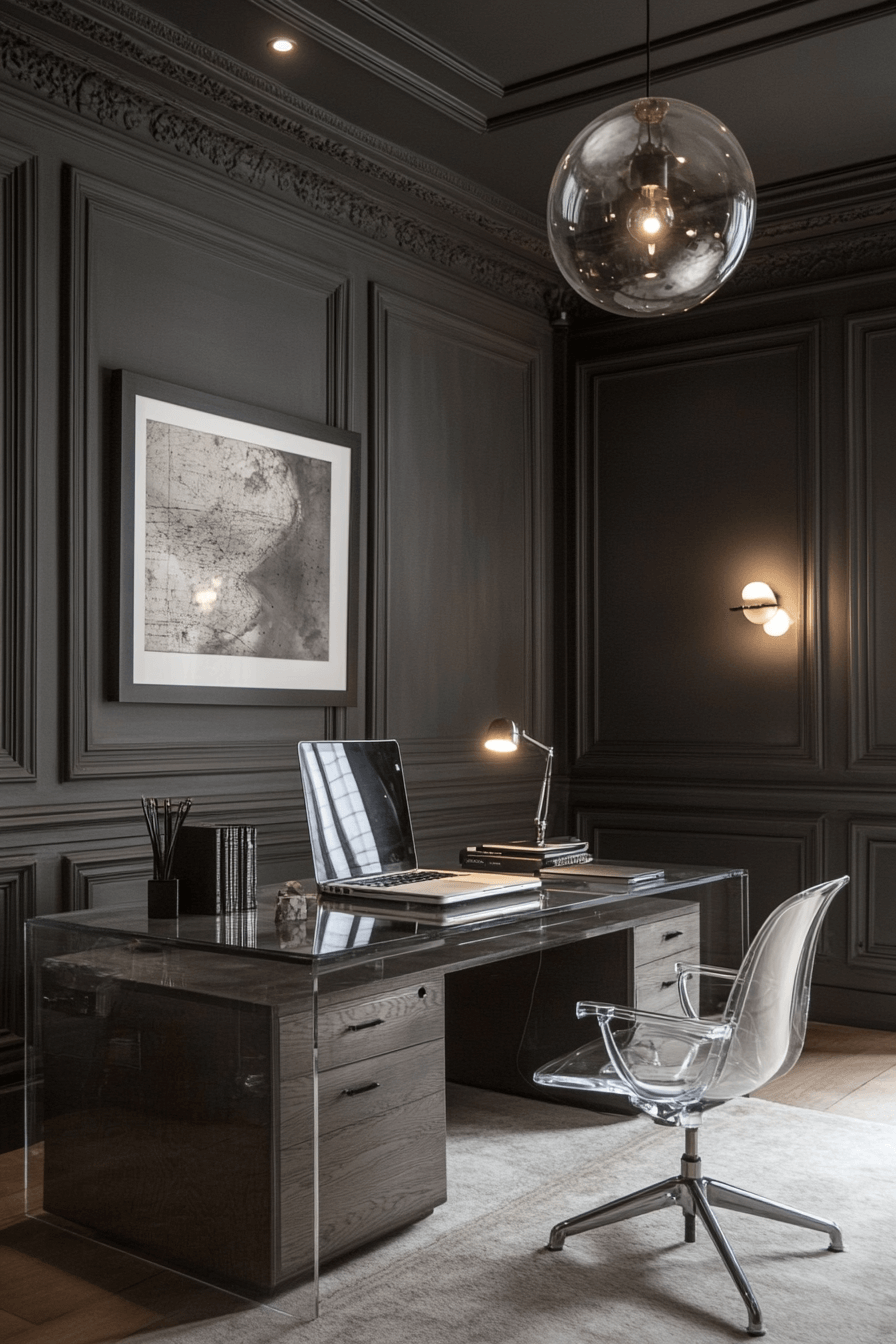 29 Moody Office Inspirations for a Comfortable and Inspiring Work Area moody office