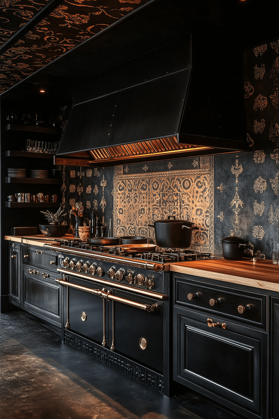 29 Dark Academia Kitchen Inspirations for a Thoughtfully Styled Space dark academia kitchen