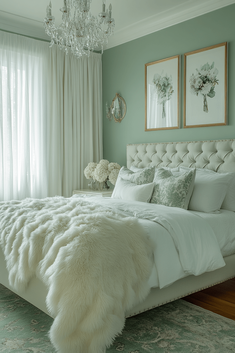 29 Moody Green Bedroom Inspirations for a Perfect Balance of Tranquility and Drama moody green bedroom