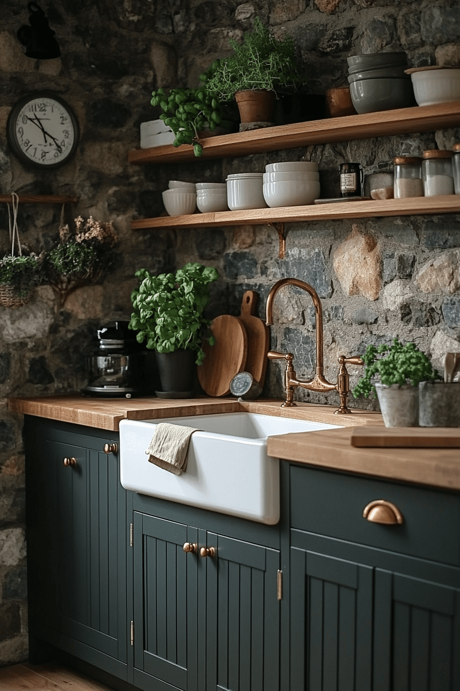 29 Moody Cottage Kitchen Inspirations to Embrace Simplicity and Depth moody cottage kitchen