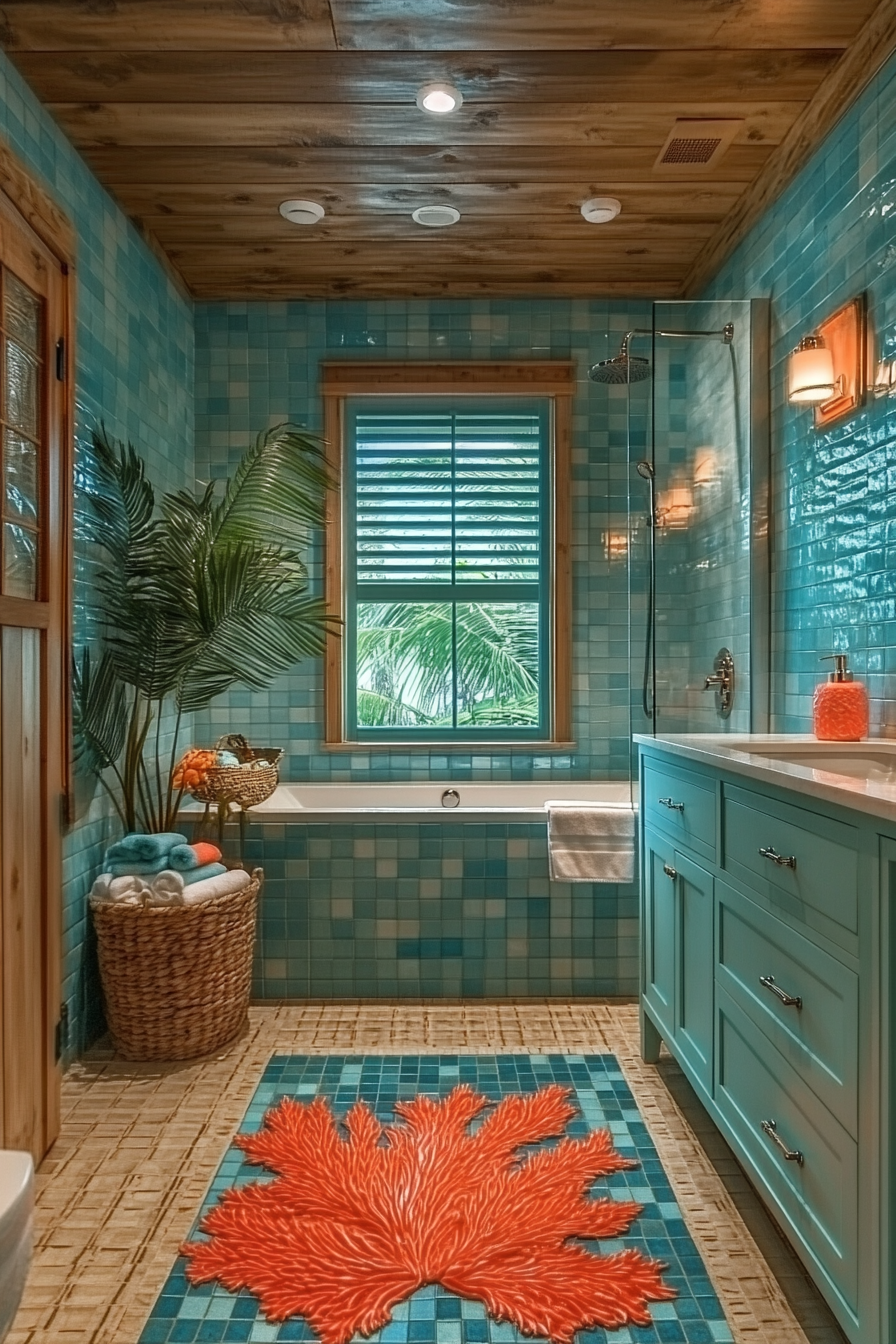 29 Tropical Bathroom Ideas That Turn Everyday Moments Into Escapes tropical bathroom