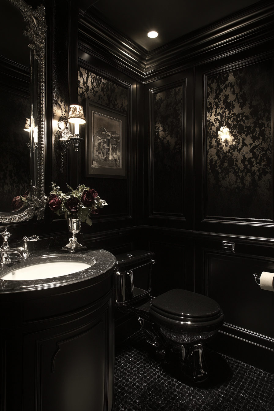 29 Moody Vintage Bathroom Ideas That Bring Classic Beauty to Your Home moody vintage bathroom