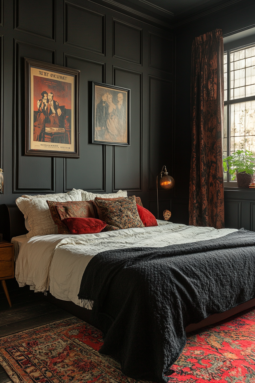 29 Moody Vintage Bedroom Designs That Blend Nostalgia with Style moody vintage bedroom