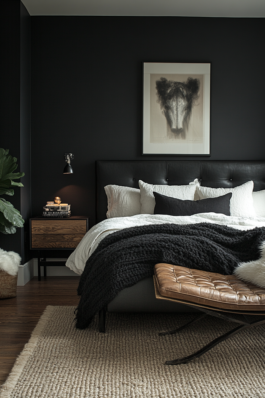 29 Moody Bedroom Ideas to Make Your Bedroom Feel Like a Luxurious Haven moody bedroom