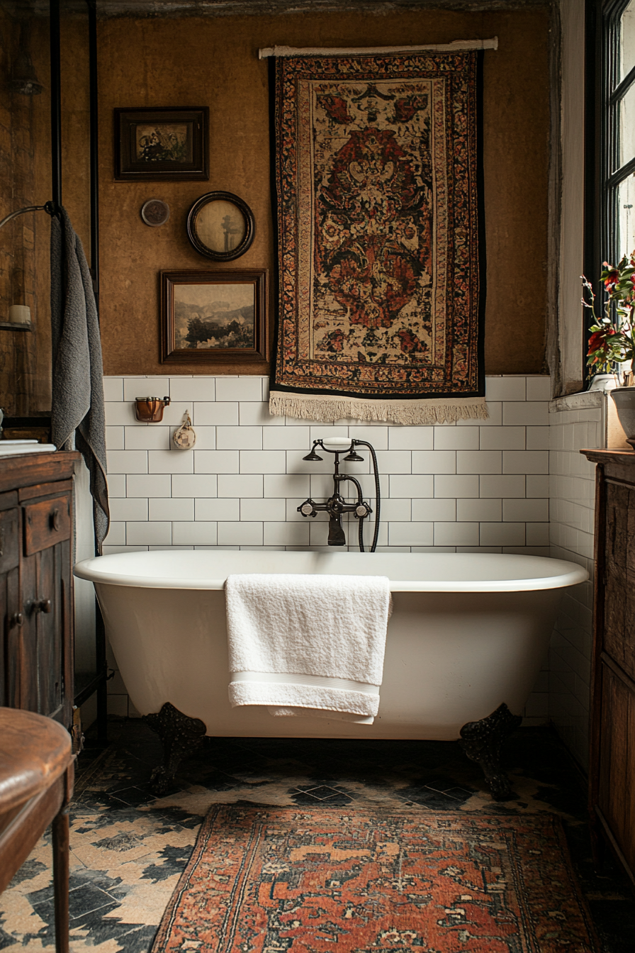 29 Moody Vintage Bathroom Ideas That Bring Classic Beauty to Your Home moody vintage bathroom